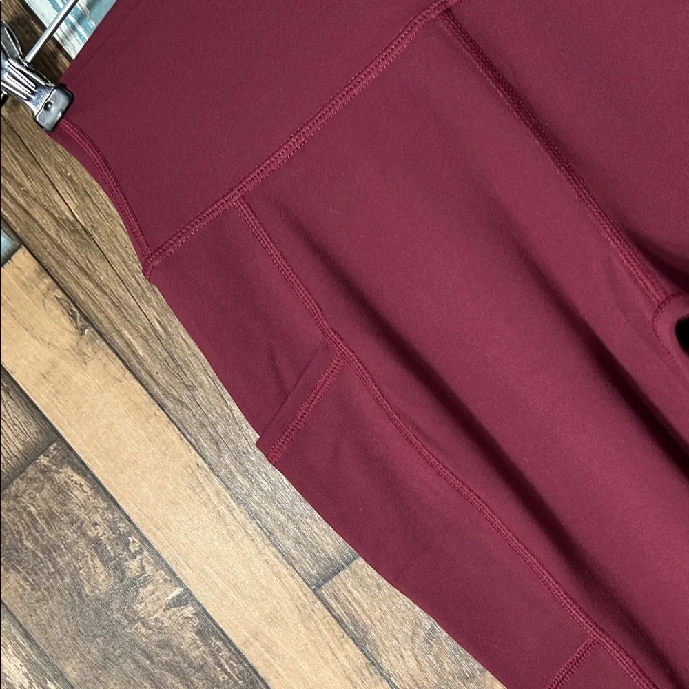 RSG Active Burgundy High-Waisted Leggings - Picture 6 of 15